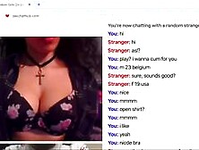 Busty 19 year old American teen on random chat