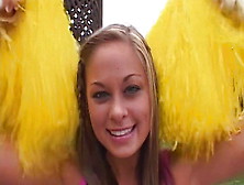 Cheerleader Teen Chase Dasani Receives A Massive Facial