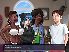 Let's Play - Summertime Saga,  Miss Dewitt Is Dancing