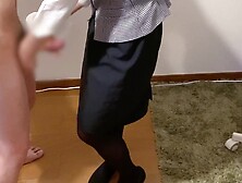 cum onto japanese office uniform