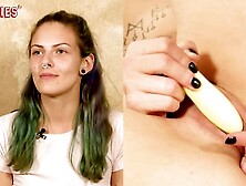 German Amateur Josi Masturbates With Vibrator - Solo Fingering & Wet Pussy Close-Up