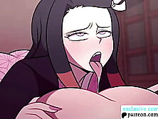 Nezuko x Mitsuri Uncensored Lesbian Hentai Animation Porn