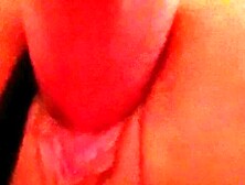 Close up Teasing just the Tip of Large Schlong with Tight Cunt