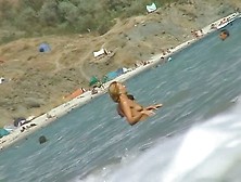 Nudist beach preys on naked mature hotties