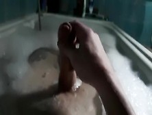 Uncut 29 Years Old Jerking Off In Bathroom