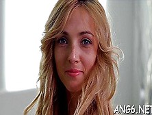 Playsome blonde gal Minerva gets a hard ride