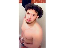 Guy Caught Wanking In Shower