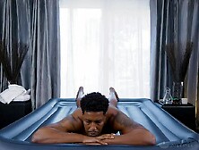 NURU MASSAGE - Nasty 1st NURU Experience In POV With Breasty Honey Mona Azar