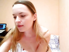 Russian Coed Stripping For A Liveshow