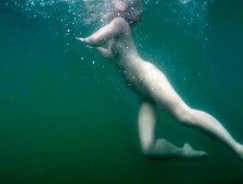 Stunning Wifey Swimming Nude On Ada Bojana Fkk Resort