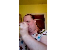 Chubby Tranny Dopewhore Blowing Meth Clouds