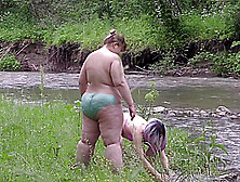 Voyeur Outdoors Spying On Naked Lesbians With Big Asses