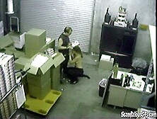 Hot Blonde Fucking Hardcore In Warehouse