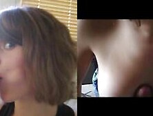 Very cute French teen dressed undressed giving blowjob