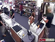 Gorgeous Blonde Hottie Gets Her Pussy Fucked Instead Of Selling Her Gun To The Owner Of The Pawnshop