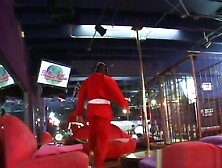 Busty bachelorette cock sucking at her party