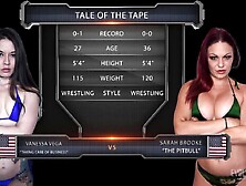 cunt with mouth Wrestling as Sarah Brooke Fucks Up Vanessa Vega
