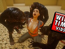 Backrooms Porn Level 0 Demons 3D