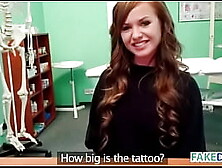 Brunette model gets pounded in fake hospital