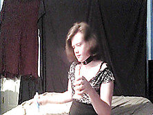 Chastity Sissy Alex - Showing Off My Favourite Dildo