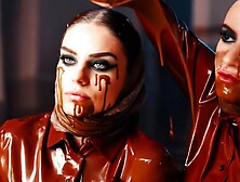 AI Women in Vomit Vortex: Trustful Fluid Bonds in Satin Sludge