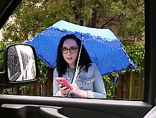 Cute chick Scarlett gets her pussy banged in the bus