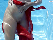 Finlands best Mimi Cica underwater nude swimming