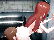 Caught in the Act: Brunettes' Lesbian Shower Turns Threesome