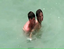 Naked Couples Caught Fucking In The Ocean