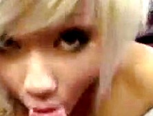 Awesome Blowjob From Short Haired Blond