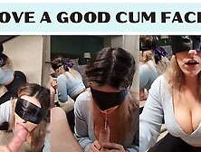 Slut Teacher in Leggings loves sucking the dick of her student's dad