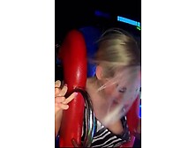 Nip Slip On Slingshot Ride Cute British Blonde