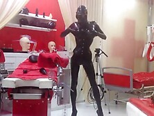 Spending some time at the amazing latex/rubber dungeon Studio Black Fun in Germany.