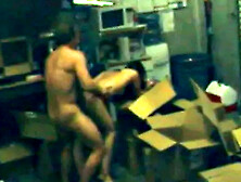 Cheating office worker fucks on spy cam footage