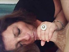 Horny amateur grandma blowjob