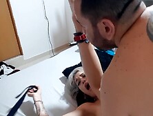 My Stepbrother And I Fuck His Girlfriend In Her Room