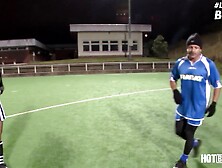 Cock Hungry Blonde Gets Coarse Double Penetration After Football Match - LETSDOEIT -