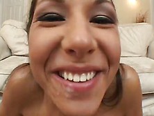 Isabella Pacino receives facefucked and swallows cum!