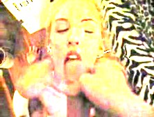 Homemade facial for a pretty blonde