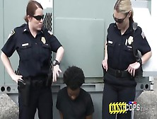 Black Suspect Is Getting A Double Reward With Horny Milfs On The Rooftop.