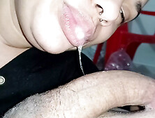 Pounding Deep In The Slut's Throat,  Making This Delicious Slut Swallow All Over My Cock