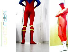 Have Fun In Superman Zentai Suit