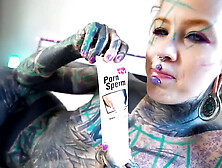 Inked babe craves anal Gaping and messy cumplay