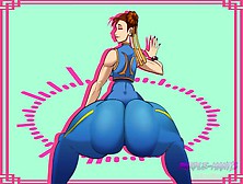 Chun Li Shakes Her Massive 53 Year Mature Bum - Super Extended Looped X5 Edition