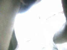 My upskirt (fake) clip of a beautiful slut