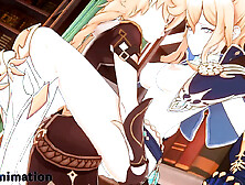 Genshin Impact Jean has sexy sex in her office