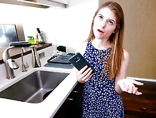 Beautiful teen hottie Alice March looks incredibly hot in the doggy style