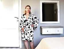 Busty GILF teases you in sexy lingerie