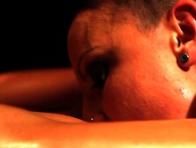 Massage Includes Two Oiled Lovers In More Than A Passionate Embrace.