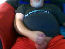 Dad masturbates and cums